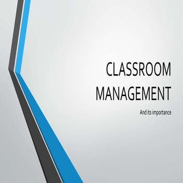 Classroom management