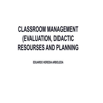 Classroom management