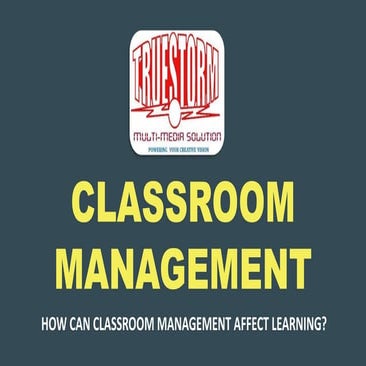 CLASSROOM MANAGEMENT FOR TEACHERS  .pptx