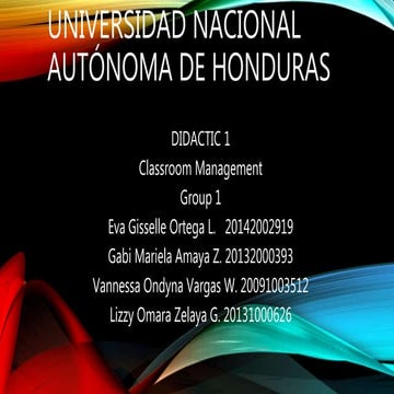 Classroom management 