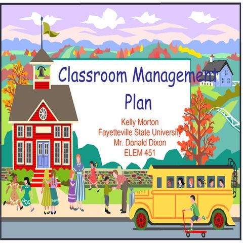 Classroom management plan