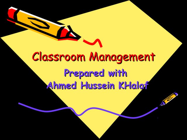 Classroom management presentation nov 20th