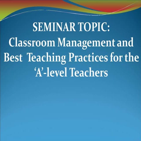 Classroom Management Strategies in schoolspptx
