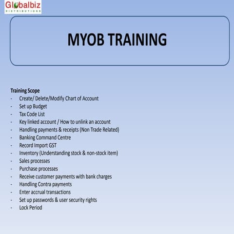 MYOB Classroom