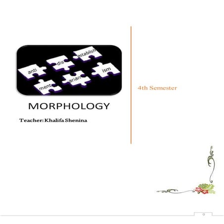 Morphoogy classroom notes