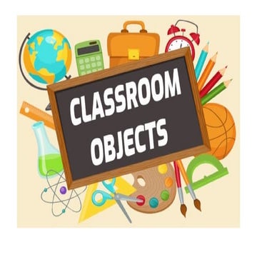 Interactive Classroom Objects Matching Activity for Students | PPTX