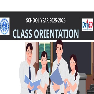Classroom Orientation S Y 2025 2026 Pptx