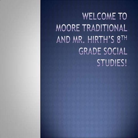 Classroom procedures