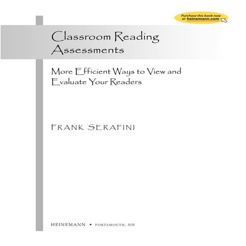 Classroom reading assessments serafini02712sample