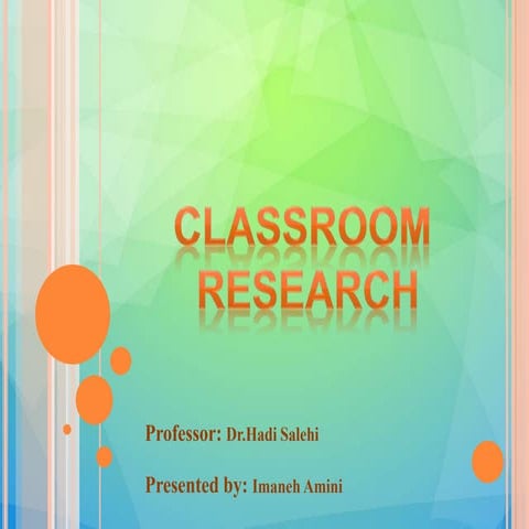 classroom observation and type of observers | PPTX