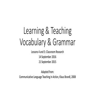 Classroom research lessons 4 5