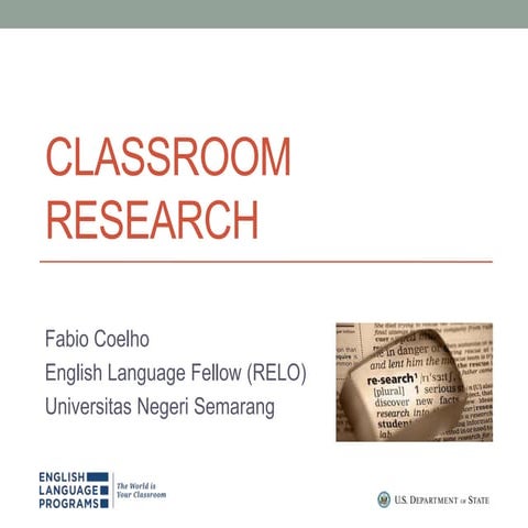 Classroom research presentation