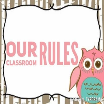 Classroom rules