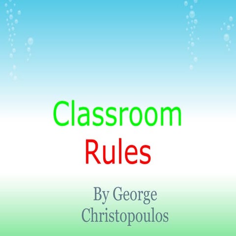 Classroom rules (1