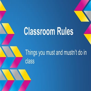 Classroom rules 6th g