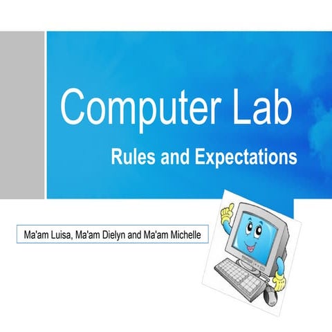 ICT:Classroom rules and expectations