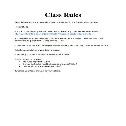 Classrules | PDF