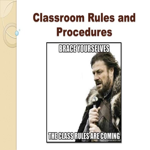 Classroom Rules and Expectations