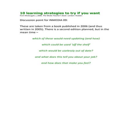 JMcD learning strategies