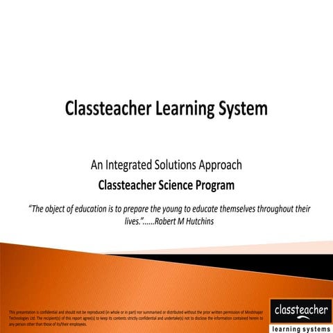 Classteacher science program