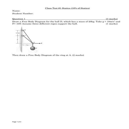 Class test #1 am | PDF