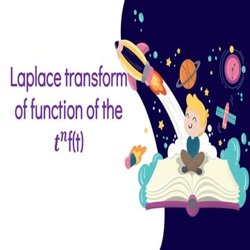    laplace transform of function of the 풕^풏f(t)