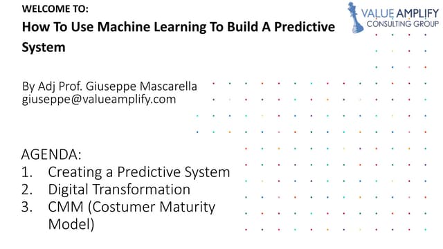 AI Class Topic 3: Building Machine Learning Predictive Systems (Predictive Ma...