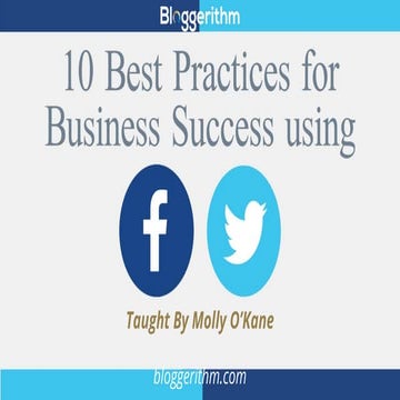 10 Best Practices for Business Success on Facebook & Twitter (updated)