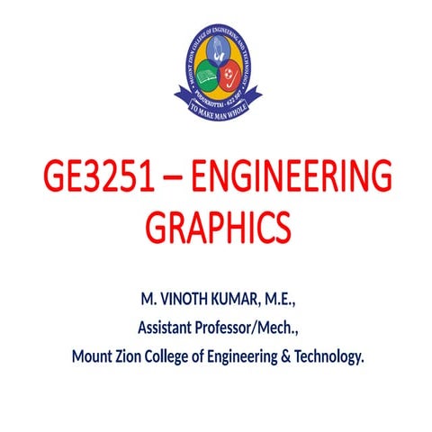 Class V.pptx Engineering Graphics UNIT I