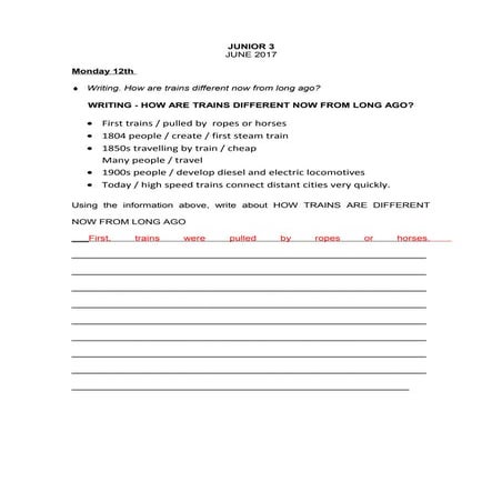 Listening Worksheet: Transport listening | DOCX