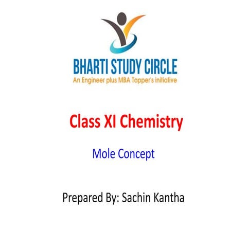 Class XI Chemistry - Mole Concept
