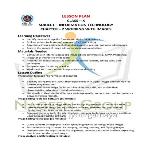 CLASS X INFORMATION TECHNOLOGY LESSON PLAN CHAPTER - 2-1.pdf