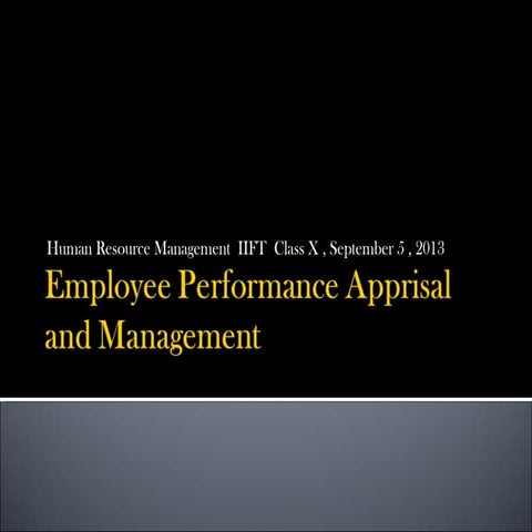 Class xx performance appraisal