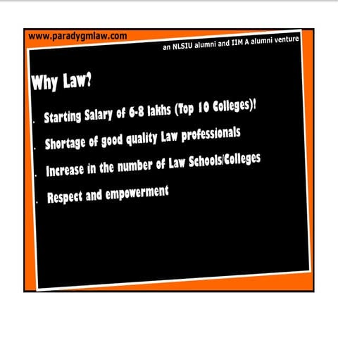 Clat 2011 preparation tips presented by paradygm law