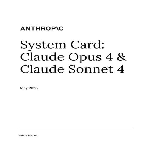 CLAUDE SONNET 4 6 SYSTEM CARD intelligence overview