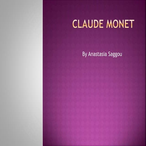 Claude monet (saggou