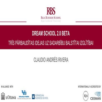Claudio Rivera - Dream School 2.0 Beta