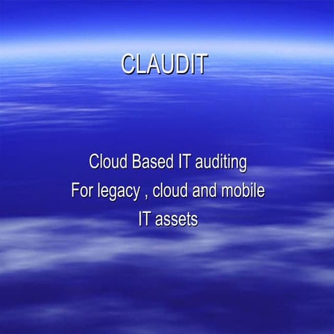 Claudit (cloud asset auditing)