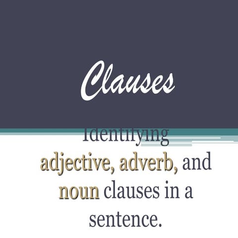 Clauses