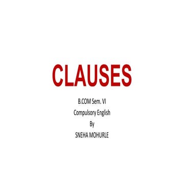 Clauses