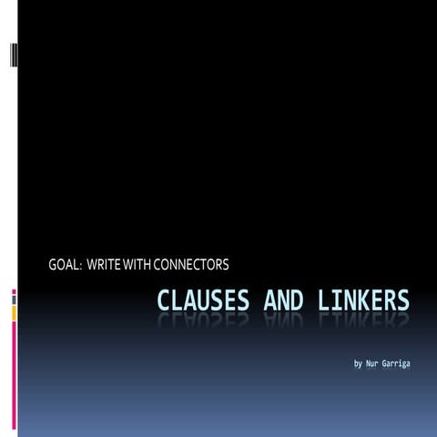 Clauses and linkers