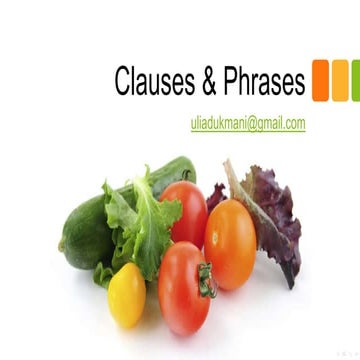 Clauses and phrases 7