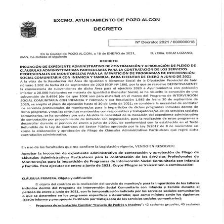 Clausulas administrativas