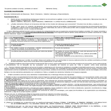 Clave cuest. 1 liderazgo.