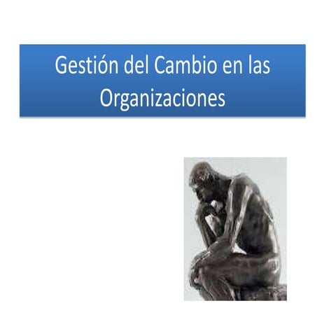 Claves del cambio en las organizaciones | PPTX