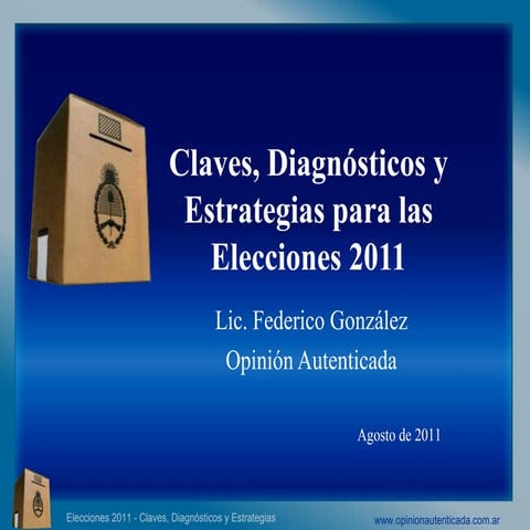 Claves elecciones 2011   post elecciones primarias