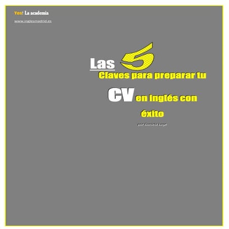 Cómo crear un curriculum en inglés