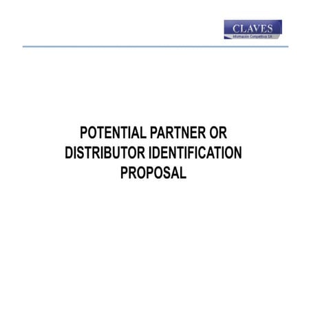 Claves   Potential Partner Or Distributor Identification