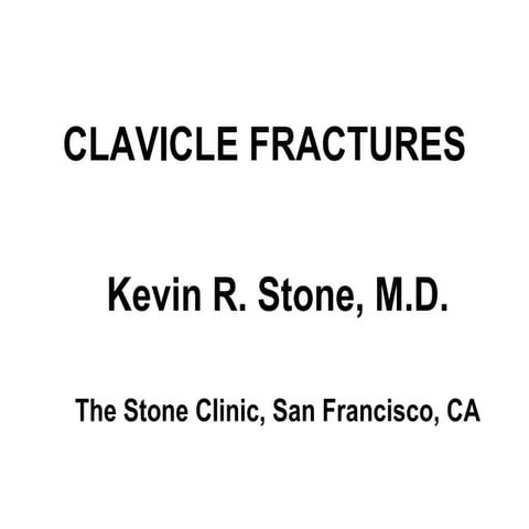 Clavicle fractures