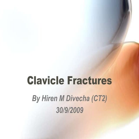 Clavicle Fractures & ACJ Injuries